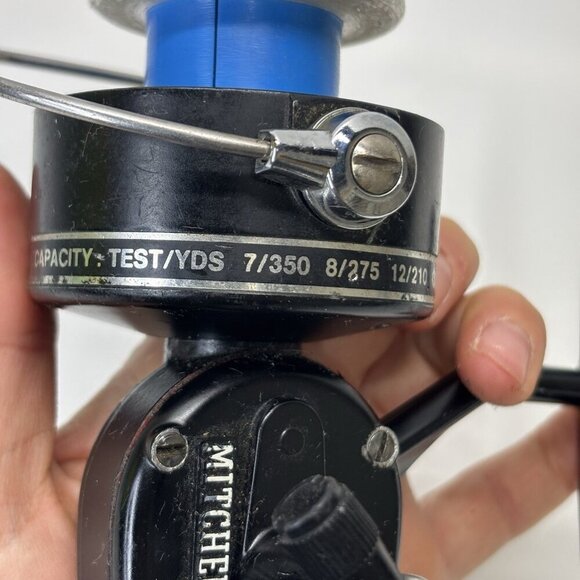 Garcia Mitchell 300A Spinning Fishing Reel Vintage Black - France - Picture 6 of 13